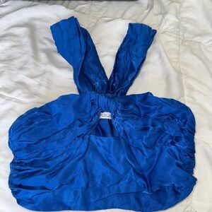 Zara Vibrant Blue Satin Garment